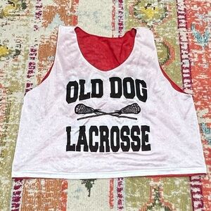 Men's Red and White Jersey